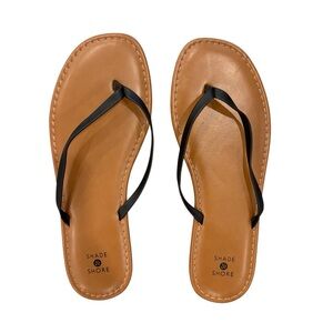 Shade & Shore Black Brown Sandals with Minimalist Design